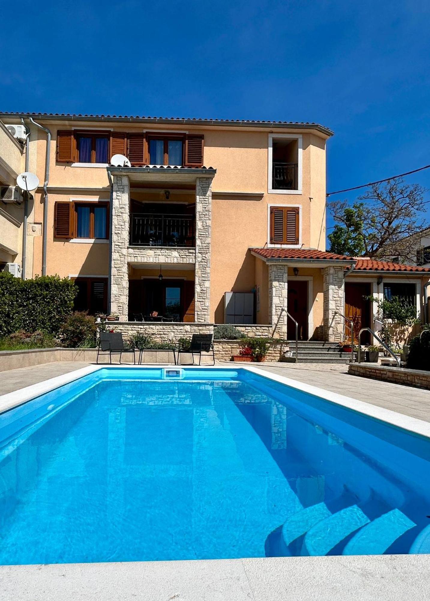 Villa Krasa Sea View Apartmants With Pool Ližnjan Exterior foto